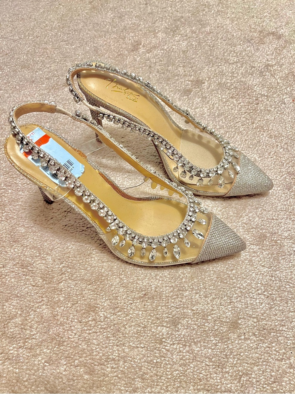 Thalia Sodi Rhinestone Embellished Heels